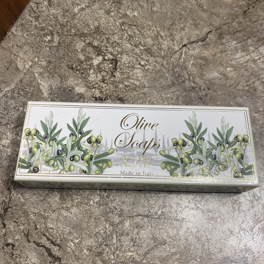 Fine Olive Scented Soaps From Italy 3 X 100g Cascia All'olmo New Body Soap